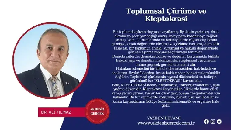 Toplumsal Çürüme ve Kleptokrasi