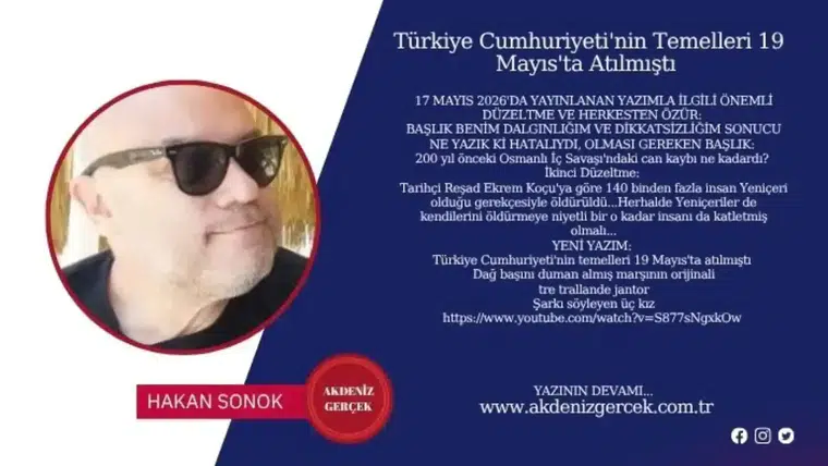 Türkiye Cumhuriyeti'nin Temelleri 19 Mayıs'ta Atılmıştı