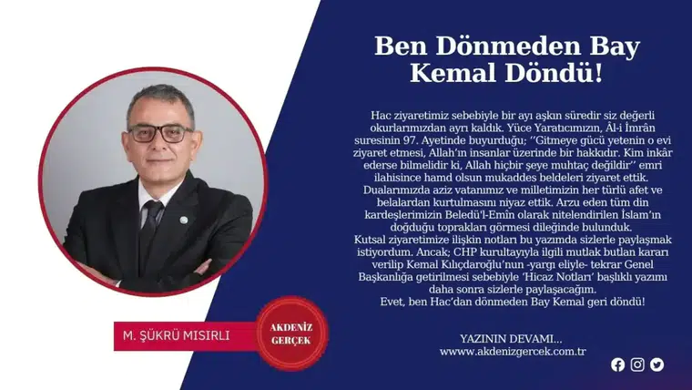 Ben Dönmeden Bay Kemal Döndü!