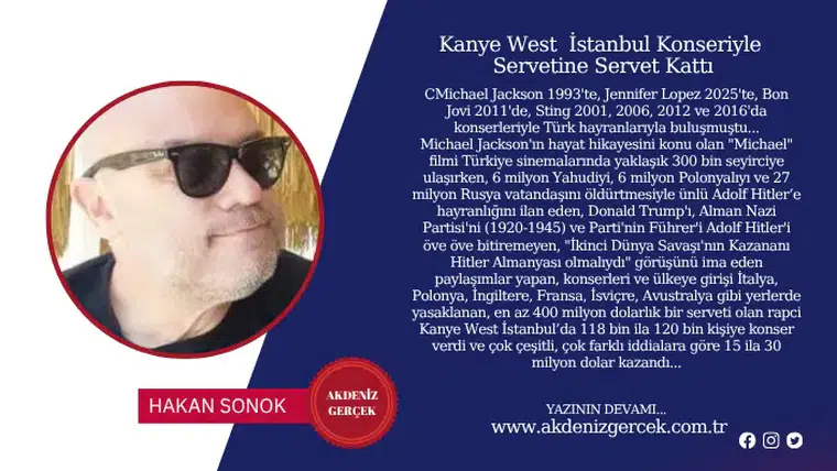 Kanye West  İstanbul Konseriyle Servetine Servet Kattı