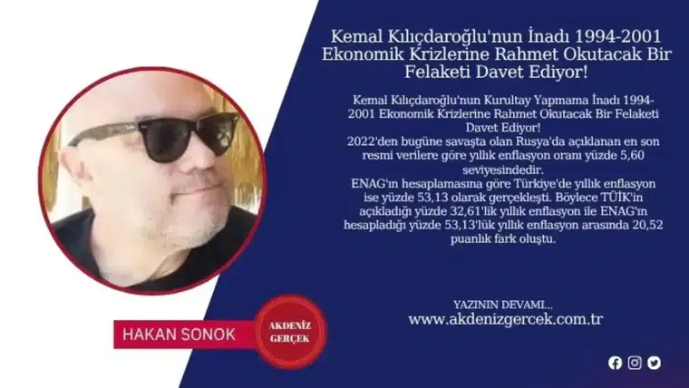 Kemal Kılıçdaroğlu'nun İnadı 1994-2001 Ekonomik Krizlerine Rahmet Okutacak Bir Felaketi Davet Ediyor!