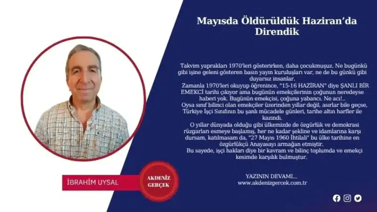 Mayıs'ta Öldürüldük Haziran’da Direndik