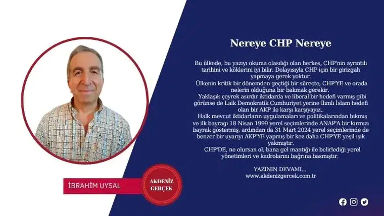 Nereye CHP Nereye