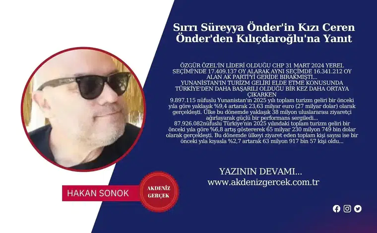 Sırrı Süreyya Önder'in Kızı Ceren Önder'den Kılıçdaroğlu'na Yanıt