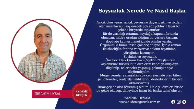 Soysuzluk Nerede Ve Nasıl Başlar