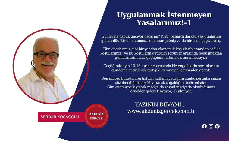 Uygulanmak İstenmeyen Yasalarımız!-1