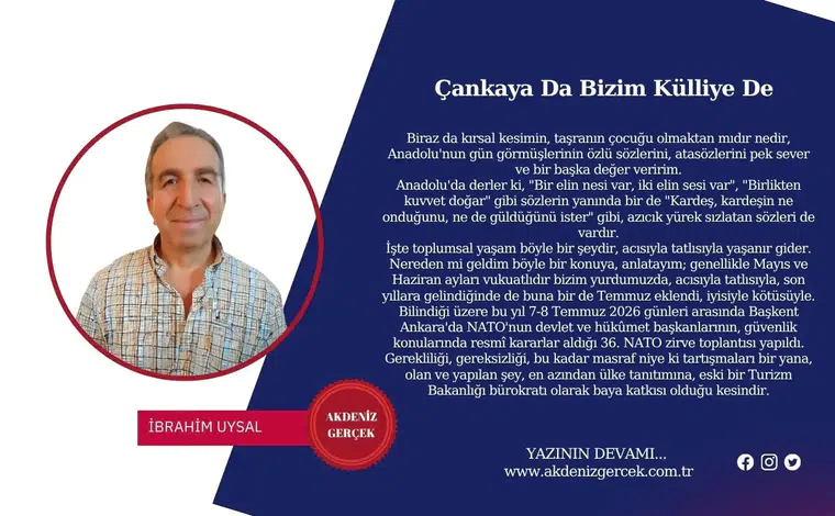 Çankaya Da Bizim Külliye De