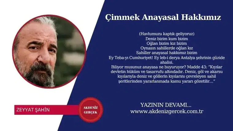 Çimmek Anayasal Hakkımız