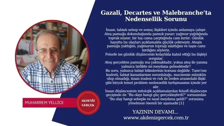Gazali, Decartes ve Malebranche’ta Nedensellik Sorunu