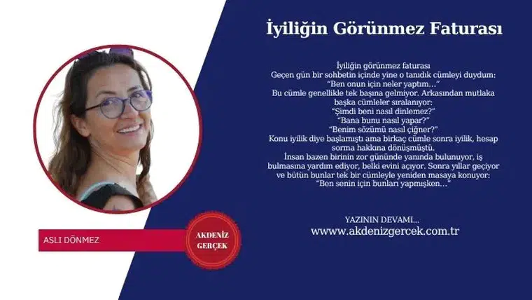 İyiliğin Görünmez Faturası