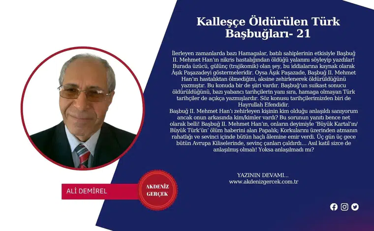 Kalleşçe Öldürülen Türk Başbuğları- 21