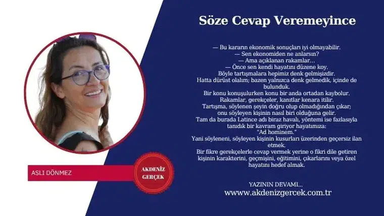 Söze Cevap Veremeyince