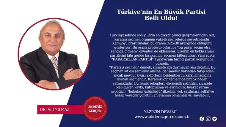 Türkiye’nin En Büyük Partisi Belli Oldu!