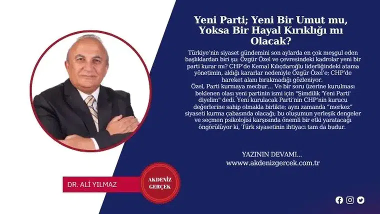 Yeni Parti; Yeni Bir Umut mu, Yoksa Bir Hayal Kırıklığı mı Olacak?