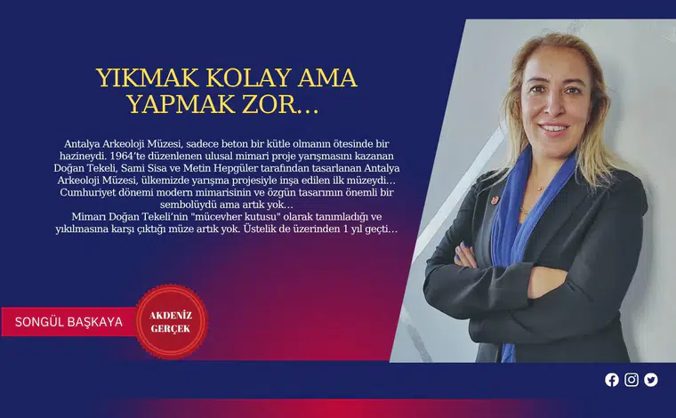 Yıkmak kolay ama yapmak zor…