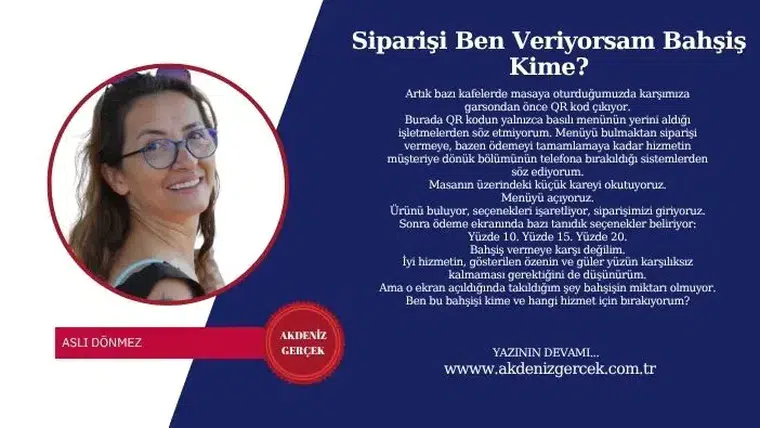 Siparişi Ben Veriyorsam Bahşiş Kime?