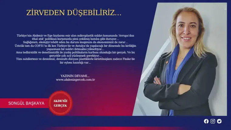 Zirveden Düşebiliriz…