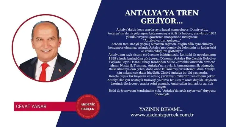 Antalya'ya Tren Geliyor...