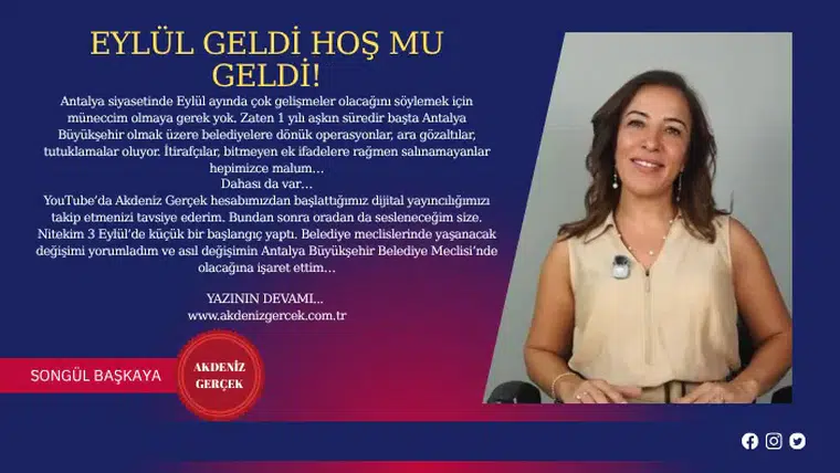 Eylül Geldi Hoş Mu Geldi!