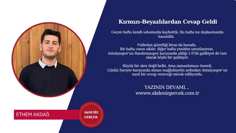 Kırmızı-Beyazlılardan Cevap Geldi