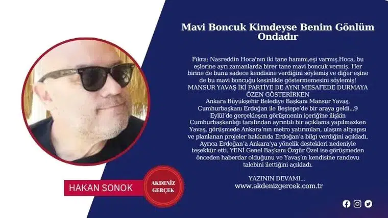 Mavi Boncuk Kimdeyse Benim Gönlüm Ondadır