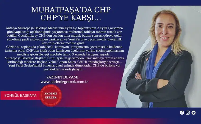 Muratpaşa’da CHP CHP’ye Karşı…