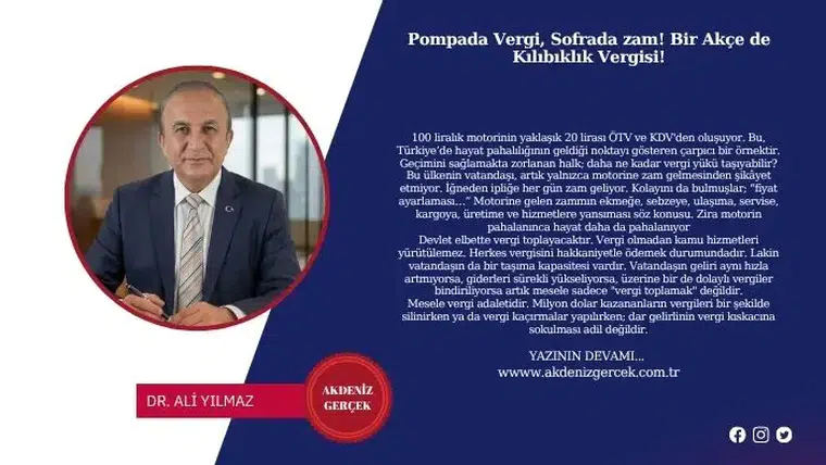 Pompada Vergi, Sofrada zam! Bir Akçe de Kılıbıklık Vergisi!