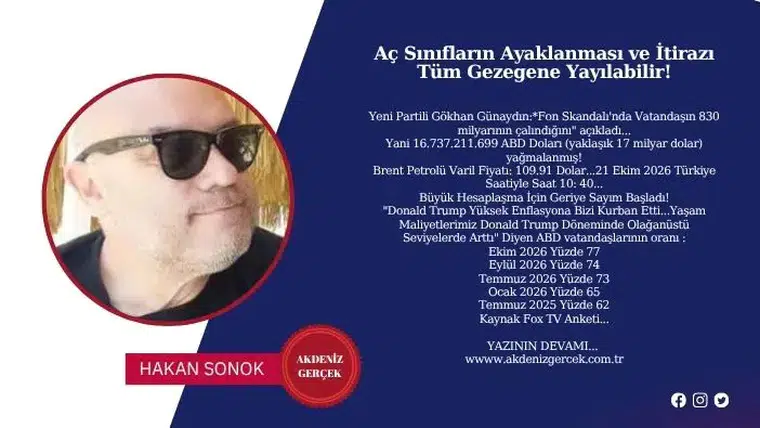 Aç Sınıfların Ayaklanması ve İtirazı Tüm Gezegene Yayılabilir!