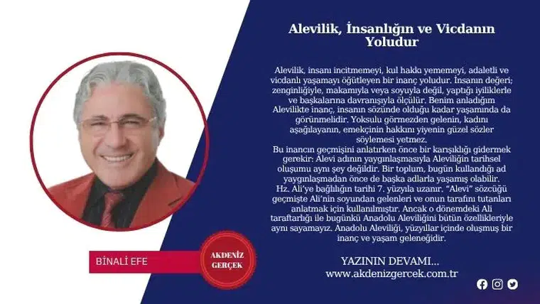 Alevilik, İnsanlığın ve Vicdanın Yoludur