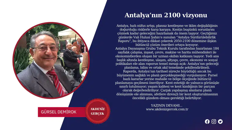 Antalya’nın 2100 vizyonu