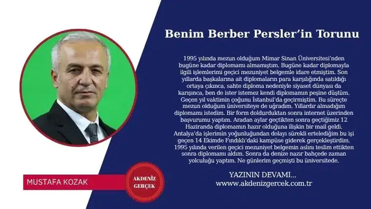 Benim Berber Persler’in Torunu