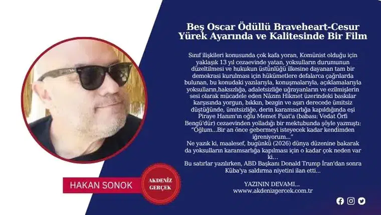 Beş Oscar Ödüllü Braveheart-Cesur Yürek Ayarında ve Kalitesinde Bir Film