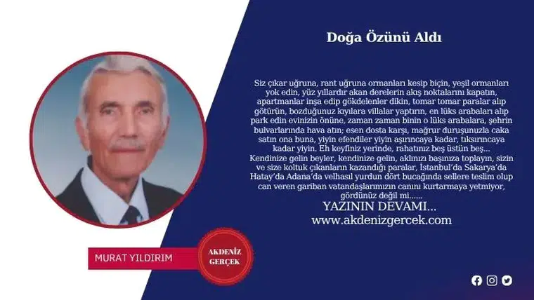 Doğa Özünü Aldı