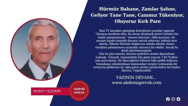 Hürmüz Bahane, Zamlar Şahne, Geliyor Tane Tane, Canımız Tükeniyor, Oluyoruz Kırk Pare