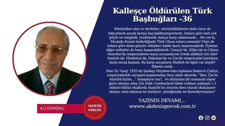 Kalleşçe Öldürülen Türk Başbuğları – 36