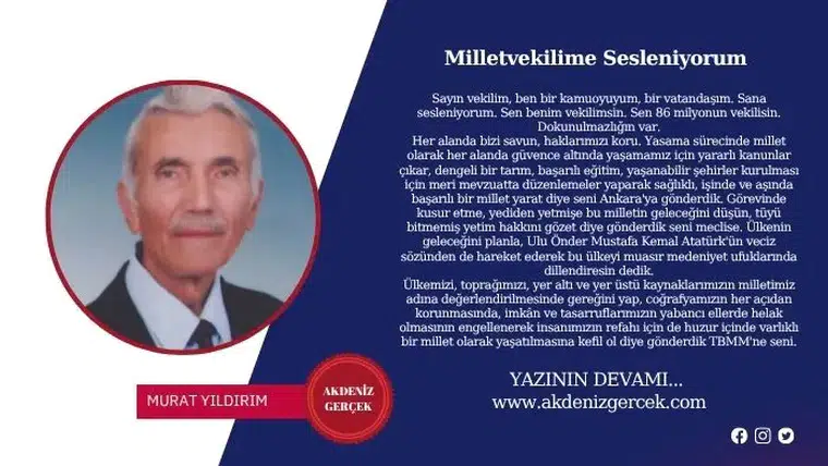 Milletvekilime Sesleniyorum