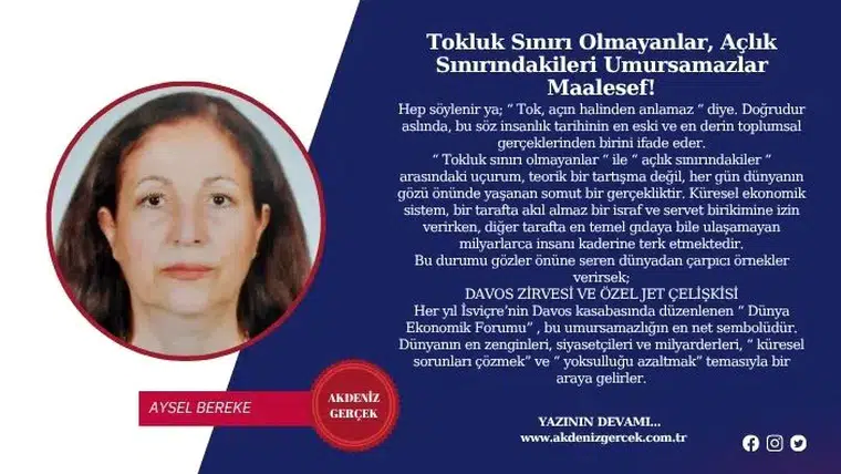 Tokluk Sınırı Olmayanlar, Açlık Sınırındakileri Umursamazlar Maalesef!