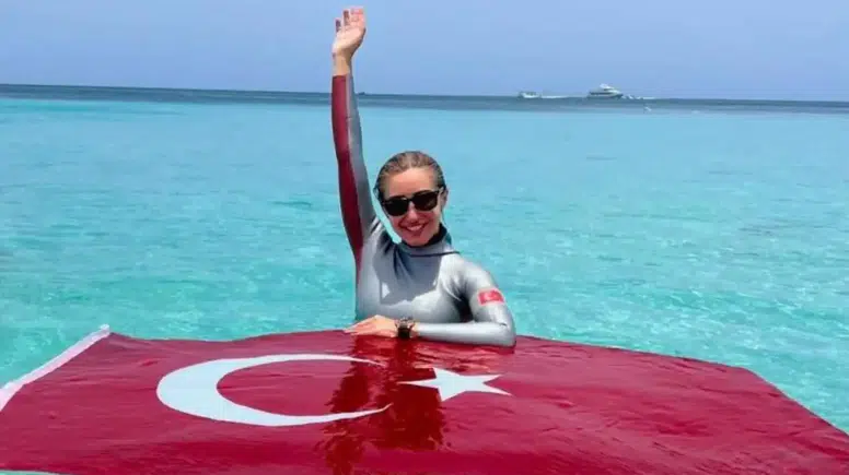 Milli Sporcu Şahika Ercümen Kaş'ta Yeni Bir Rekora Hazırlanıyor