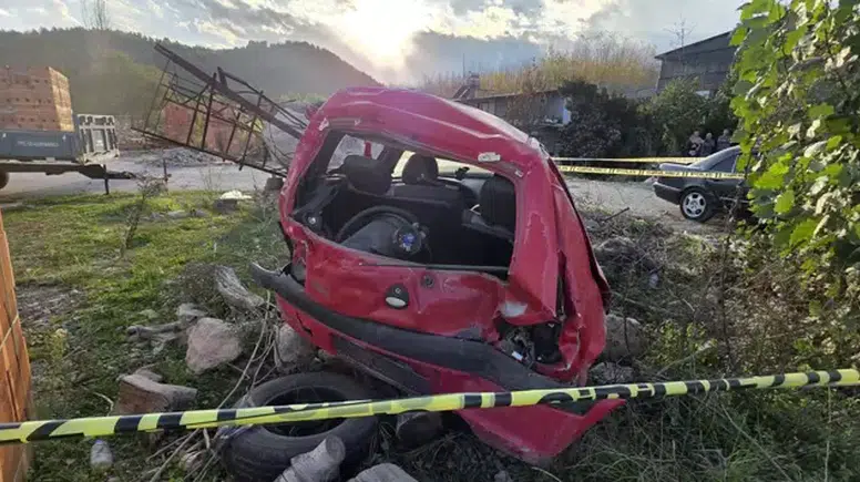 Muğla’daki Feci Kaza Görüntülendi! Genç Sürücü Kurtarılamadı