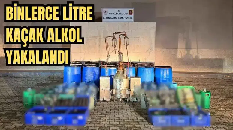 Elmalı’da Kaçak İçki İmalathanesi Operasyon!