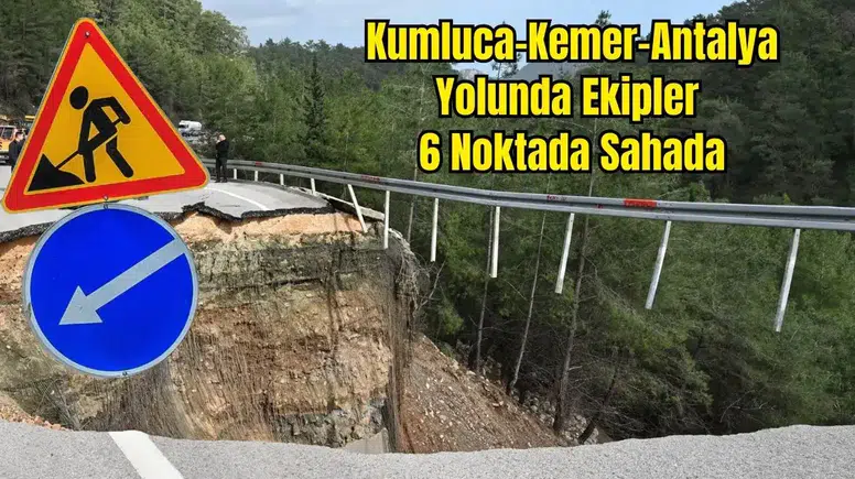 Kumluca–Kemer–Antalya Yolu Delik Deşik!