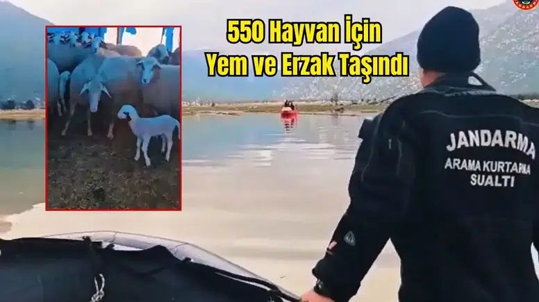 İbradı'da Jandarma ve AFAD Botlarla Yaylaya Çıktı