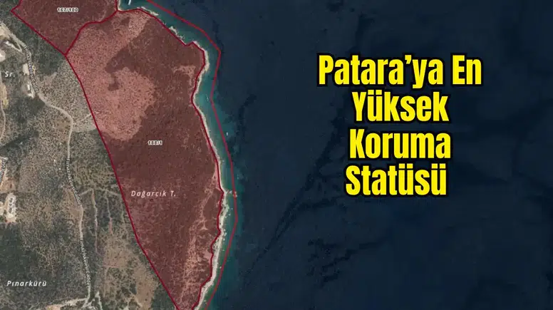 Patara'da Dev Sahil Arazisine En Yüksek Koruma!