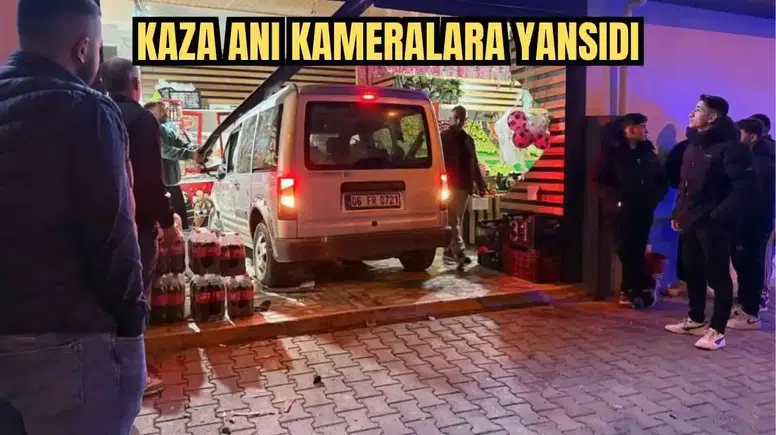 Gazipaşa'da Ehliyetsiz Sürücü Kaza Yaptı Sonra Markete Daldı