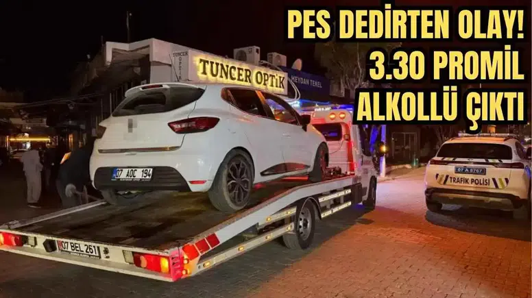 Gazipaşa’da Ehliyeti Alınan Sürücü Yeniden Alkollü Yakalandı!