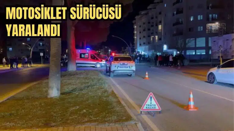 Gazipaşa’da Motosiklet ile Kamyonet Çarpıştı!