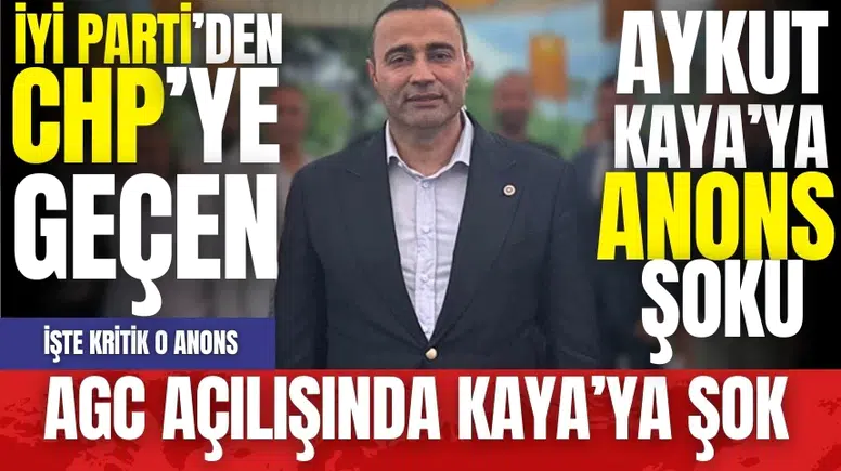 AGC açılışında Kaya'ya şok