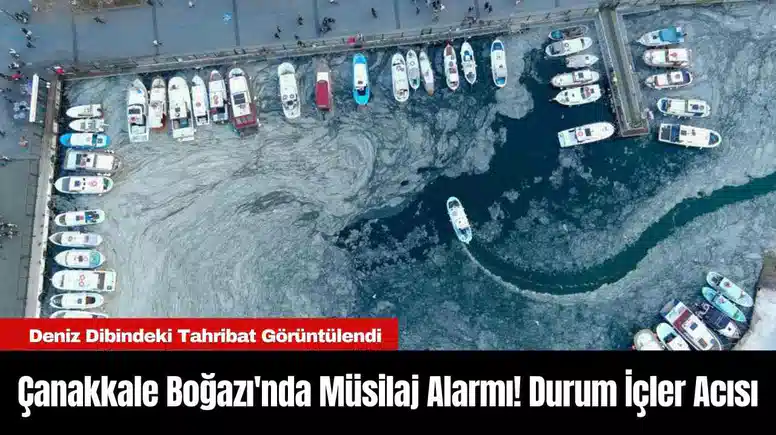 Çanakkale Boğazı'nda Müsilaj Alarmı! Durum İçler Acısı