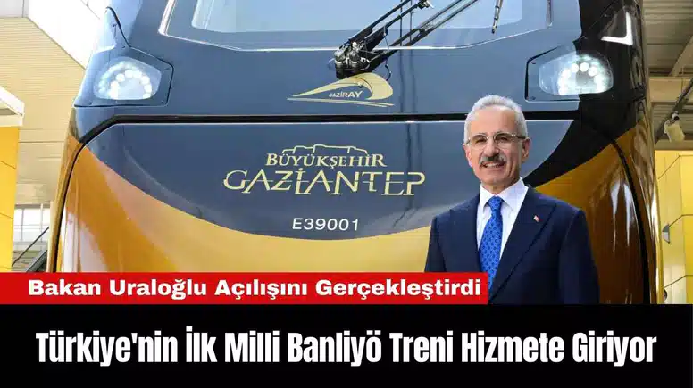 Türkiye'nin İlk Milli Banliyö Treni Hizmete Giriyor