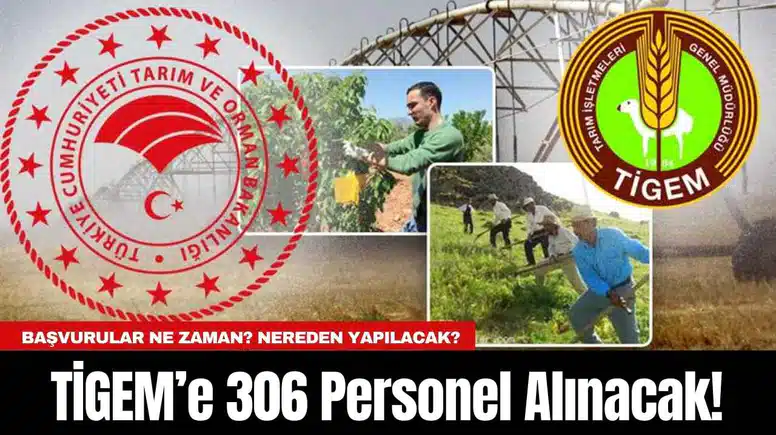 TİGEM’e 306 Personel Alınacak! Başvuru Detayları